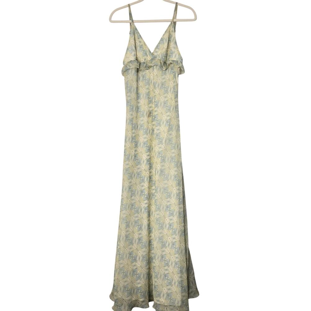 Ethereal Whimsical Fairy Floral Garden Party Romantic Cottagecore Maxi Dress L